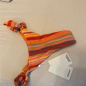 Monday Swimwear Sardinia Striped Morocco Bikini Bottom NEVER WORN